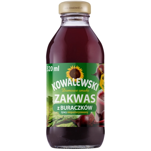 Zakwas z buraczków żywy niepasteryzowany 320 ml Kowalewski 5900900003482.jpg