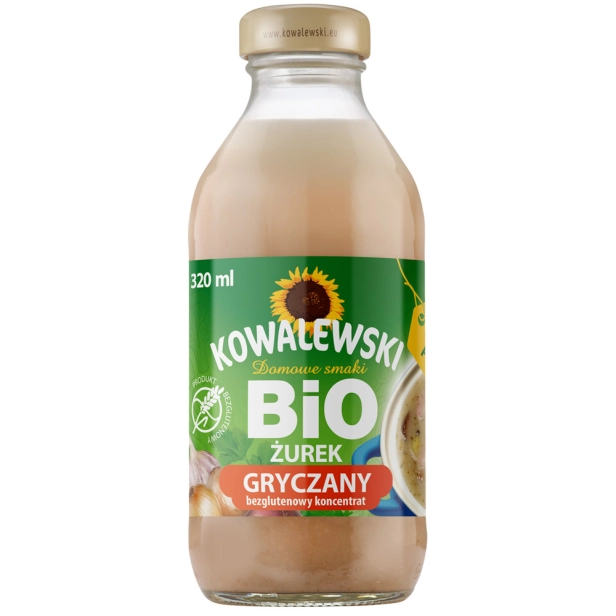Żurek gryczany bezglutenowy BIO koncentrat 320 ml Kowalewski 5900900002805.jpg