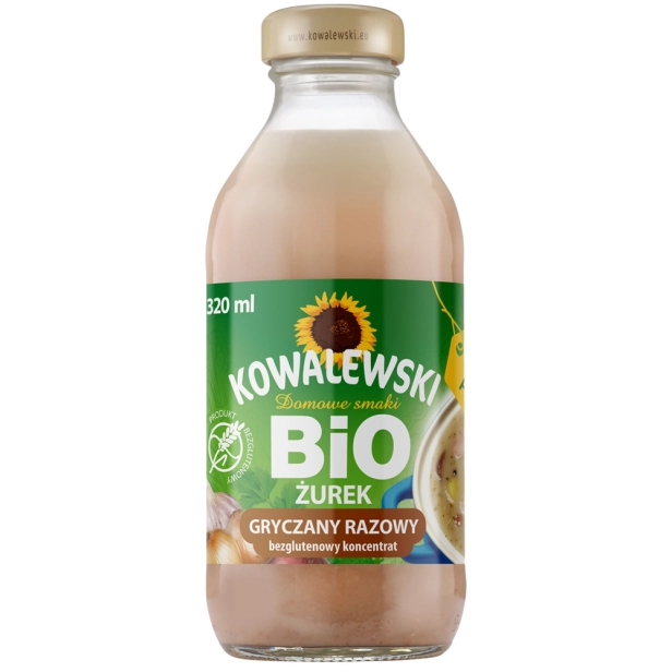 Żurek gryczany razowy bezglutenowy BIO koncentrat 320 ml Kowalewski 5900900002867.jpg