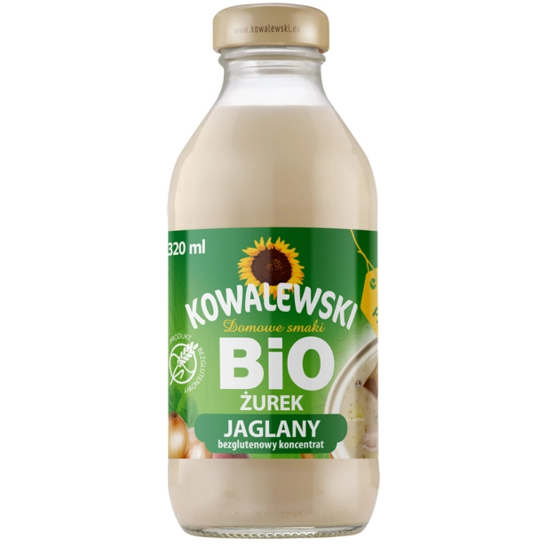 Żurek jaglany bezglutenowy BIO koncentrat 320 ml Kowalewski 5900900002812.jpg