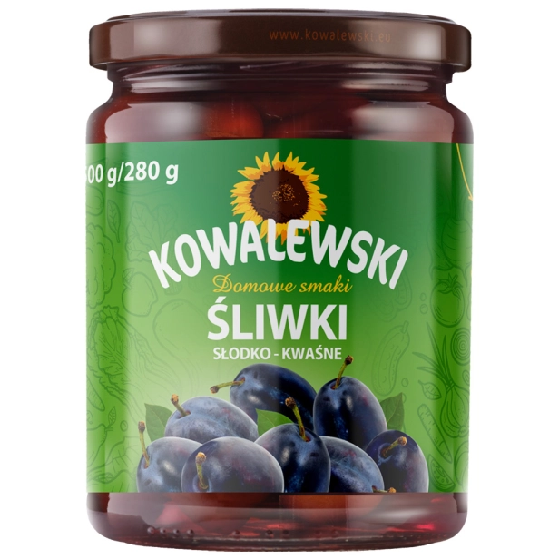 Śliwki słodko-kwaśne 540 ml Kowalewski 5900900000344.jpg